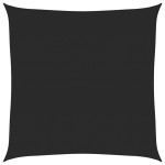 vidaXL Pânză parasolar, negru, 5x5 m, HDPE, 160 g/m²