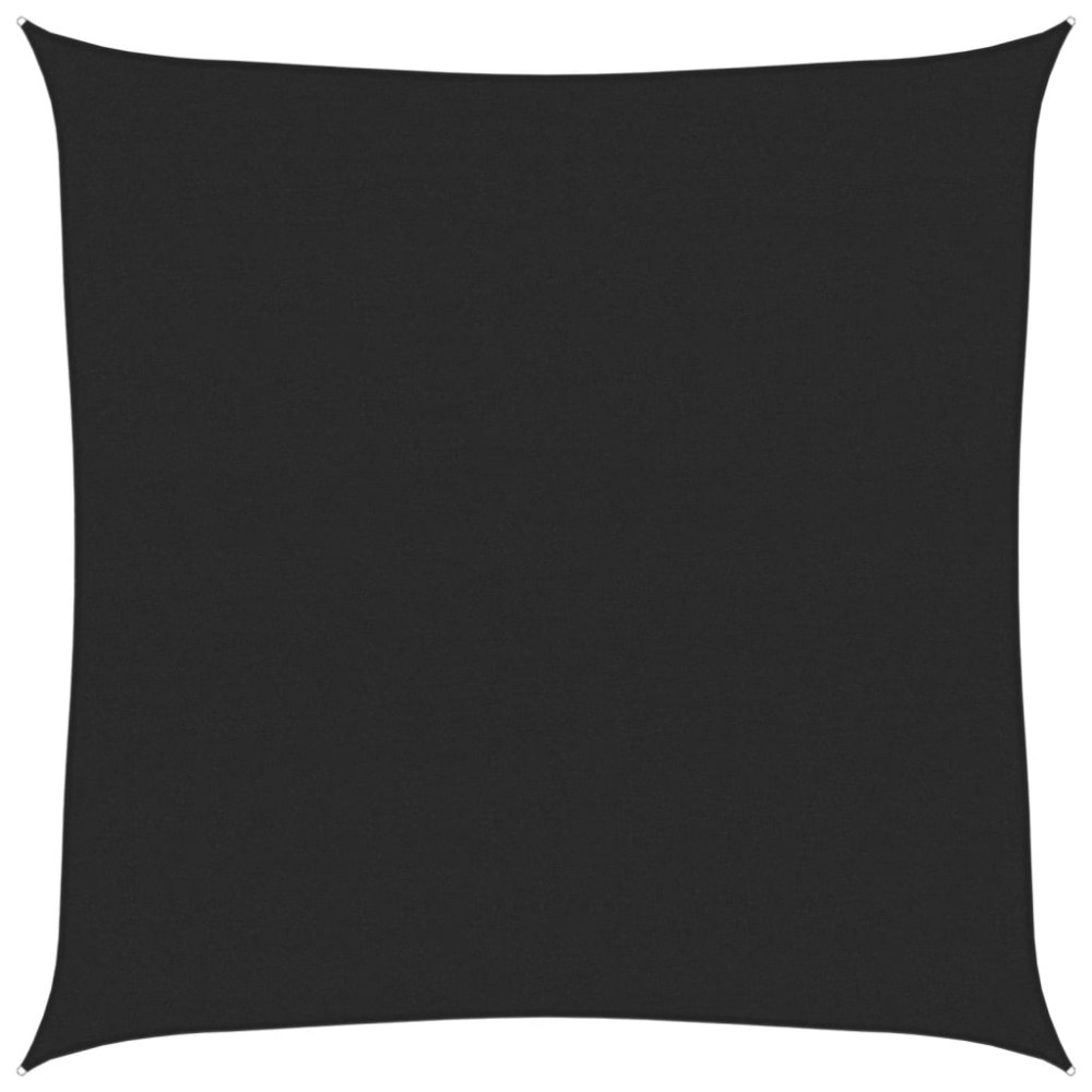 vidaXL Pânză parasolar, negru, 7x7 m, HDPE, 160 g/m²