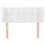 vidaXL Tăblie de pat cu aripioare alb 83x23x78/88 cm piele ecologică vidaXL Tăblie de pat cu aripioare alb 83x23x78/88 cm piele ecologică