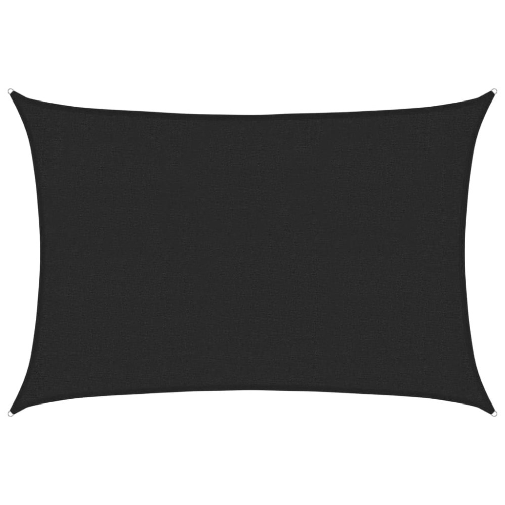 vidaXL Pânză parasolar, negru, 2x3 m, HDPE, 160 g/m²