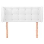 vidaXL Tăblie de pat cu aripioare alb 103x23x78/88 cm piele ecologică vidaXL Tăblie de pat cu aripioare alb 103x23x78/88 cm piele ecologică