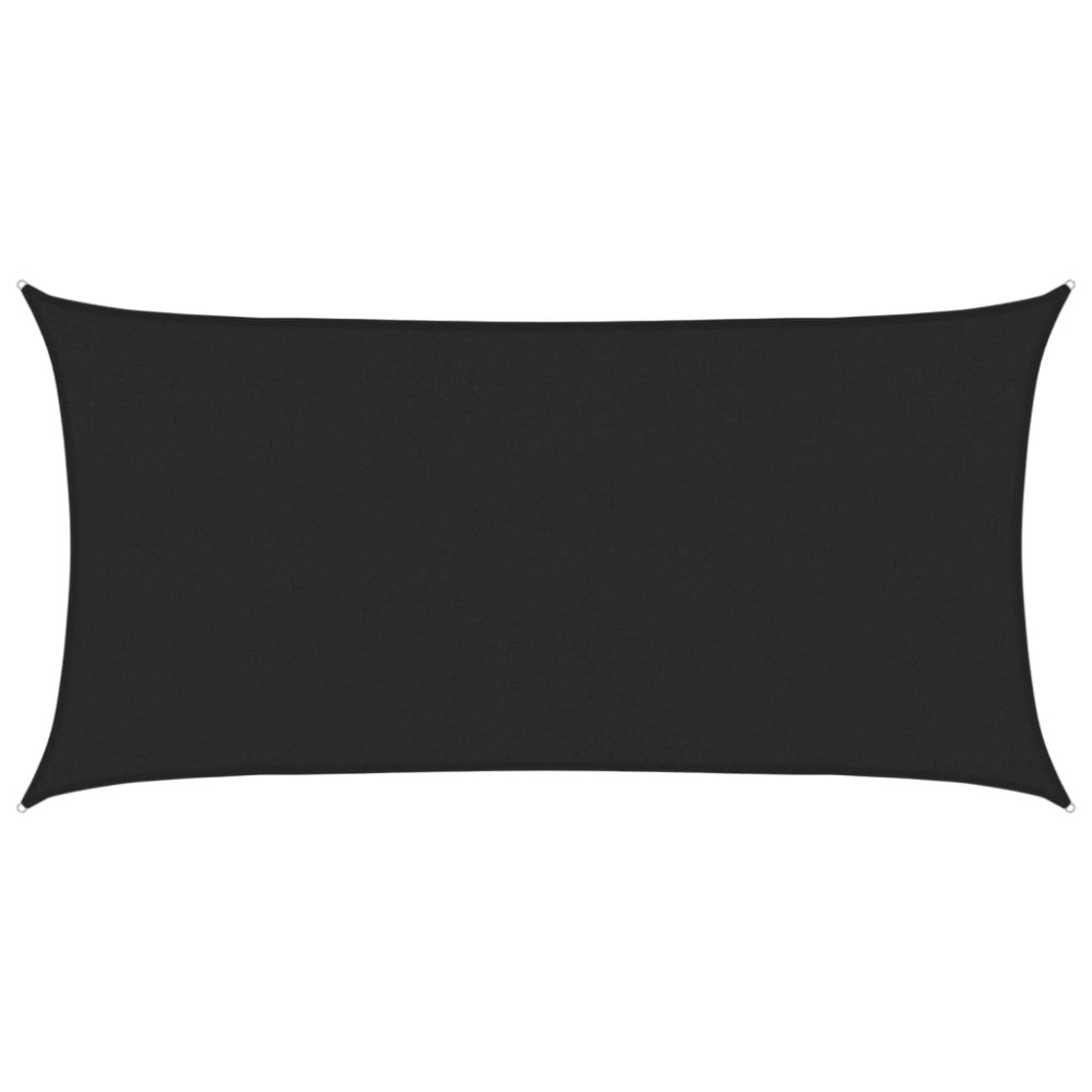 vidaXL Pânză parasolar, negru, 2x3,5 m, HDPE, 160 g/m²