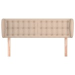 vidaXL Tăblie pat cu aripioare cappuccino 147x23x78/88cm piele eco