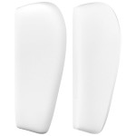 vidaXL Tăblie de pat cu aripioare alb 163x23x78/88 cm piele ecologică