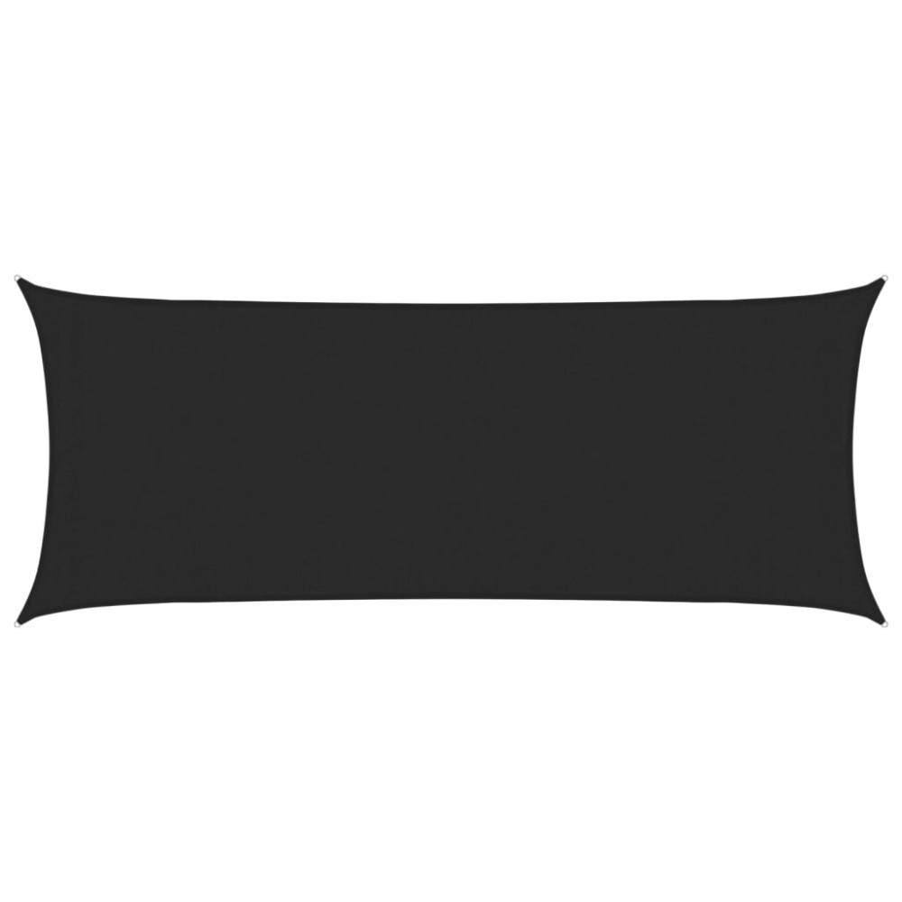 vidaXL Pânză parasolar, negru, 2x4,5 m, HDPE, 160 g/m²