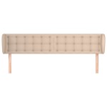 vidaXL Tăblie pat cu aripioare cappuccino 183x23x78/88 cm piele eco vidaXL Tăblie pat cu aripioare cappuccino 183x23x78/88 cm piele eco
