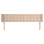 vidaXL Tăblie pat cu aripioare cappuccino 203x23x78/88cm piele eco vidaXL Tăblie pat cu aripioare cappuccino 203x23x78/88cm piele eco
