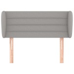 vidaXL Tăblie de pat cu aripioare gri deschis 103x23x78/88 cm textil vidaXL Tăblie de pat cu aripioare gri deschis 103x23x78/88 cm textil