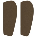 vidaXL Tăblie de pat cu aripioare maro închis 103x23x78/88 cm textil