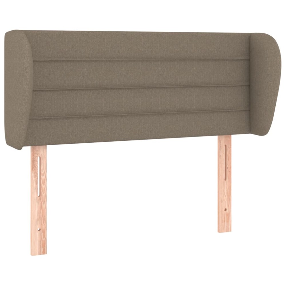 vidaXL Tăblie de pat cu aripioare gri taupe 103x23x78/88 cm textil