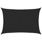 vidaXL Pânză parasolar, negru, 2,5x3,5 m, HDPE, 160 g/m² vidaXL Pânză parasolar, negru, 2,5x3,5 m, HDPE, 160 g/m²