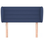 vidaXL Tăblie de pat cu aripioare, albastru, 103x23x78/88 cm textil vidaXL Tăblie de pat cu aripioare, albastru, 103x23x78/88 cm textil