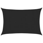 vidaXL Pânză parasolar, negru, 3x4 m, HDPE, 160 g/m² vidaXL Pânză parasolar, negru, 3x4 m, HDPE, 160 g/m²