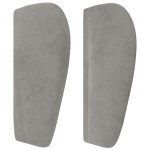 vidaXL Tăblie de pat cu aripioare gri deschis 103x23x78/88 cm catifea vidaXL Tăblie de pat cu aripioare gri deschis 103x23x78/88 cm catifea