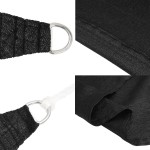 vidaXL Pânză parasolar, negru, 3x4,5 m, HDPE, 160 g/m²