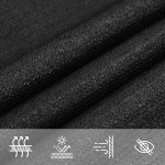 vidaXL Pânză parasolar, negru, 3x4,5 m, HDPE, 160 g/m²