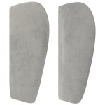 vidaXL Tăblie de pat cu aripioare gri deschis 147x23x78/88 cm catifea vidaXL Tăblie de pat cu aripioare gri deschis 147x23x78/88 cm catifea