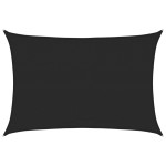vidaXL Pânză parasolar, negru, 3,5x4,5 m, HDPE, 160 g/m² vidaXL Pânză parasolar, negru, 3,5x4,5 m, HDPE, 160 g/m²
