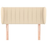 vidaXL Tăblie de pat cu aripioare crem 83x23x78/88 cm material textil vidaXL Tăblie de pat cu aripioare crem 83x23x78/88 cm material textil