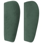 vidaXL Tăblie de pat cu aripioare verde închis 93x23x78/88 cm catifea
