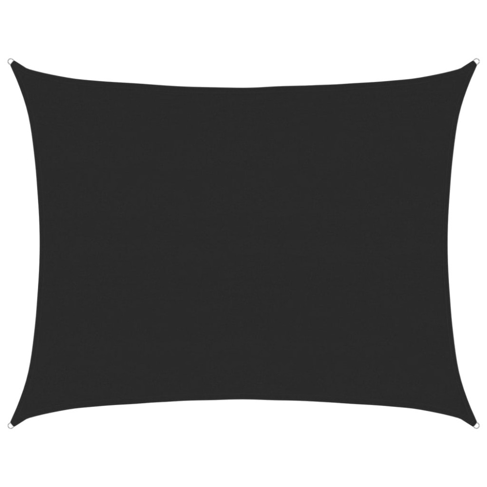 vidaXL Pânză parasolar, dreptunghiular, negru, 6x8 m, HDPE, 160 g/m²