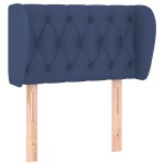 vidaXL Tăblie de pat cu aripioare, albastru, 83x23x78/88 cm textil vidaXL Tăblie de pat cu aripioare, albastru, 83x23x78/88 cm textil
