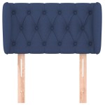 vidaXL Tăblie de pat cu aripioare, albastru, 83x23x78/88 cm textil vidaXL Tăblie de pat cu aripioare, albastru, 83x23x78/88 cm textil