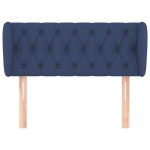 vidaXL Tăblie de pat cu aripioare albastru 93x23x78/88 cm textil vidaXL Tăblie de pat cu aripioare albastru 93x23x78/88 cm textil