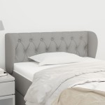 vidaXL Tăblie de pat cu aripioare gri deschis 103x23x78/88 cm textil vidaXL Tăblie de pat cu aripioare gri deschis 103x23x78/88 cm textil