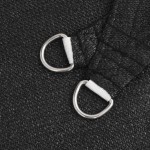 vidaXL Pânză parasolar, negru, 3x4x5 m, HDPE, 160 g/m²