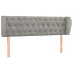 vidaXL Tăblie de pat cu aripioare gri deschis 147x23x78/88 cm catifea vidaXL Tăblie de pat cu aripioare gri deschis 147x23x78/88 cm catifea