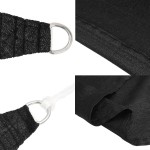 vidaXL Pânză parasolar, negru, 4x4x5,8 m, HDPE, 160 g/m²