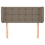 vidaXL Tăblie de pat cu aripioare gri taupe 93x23x78/88 cm textil