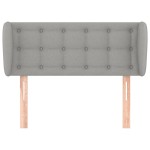vidaXL Tăblie de pat cu aripioare gri deschis 103x23x78/88 cm textil vidaXL Tăblie de pat cu aripioare gri deschis 103x23x78/88 cm textil