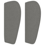 vidaXL Tăblie de pat cu aripioare gri închis 103x23x78/88 cm textil
