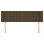 vidaXL Tăblie de pat cu aripioare maro închis 147x23x78/88 cm textil vidaXL Tăblie de pat cu aripioare maro închis 147x23x78/88 cm textil