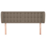 vidaXL Tăblie de pat cu aripioare gri taupe 147x23x78/88 cm textil