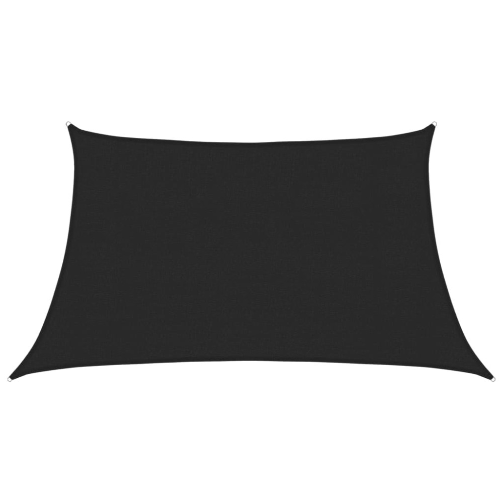 vidaXL Pânză parasolar, negru, 3/4x2 m, HDPE, 160 g/m²