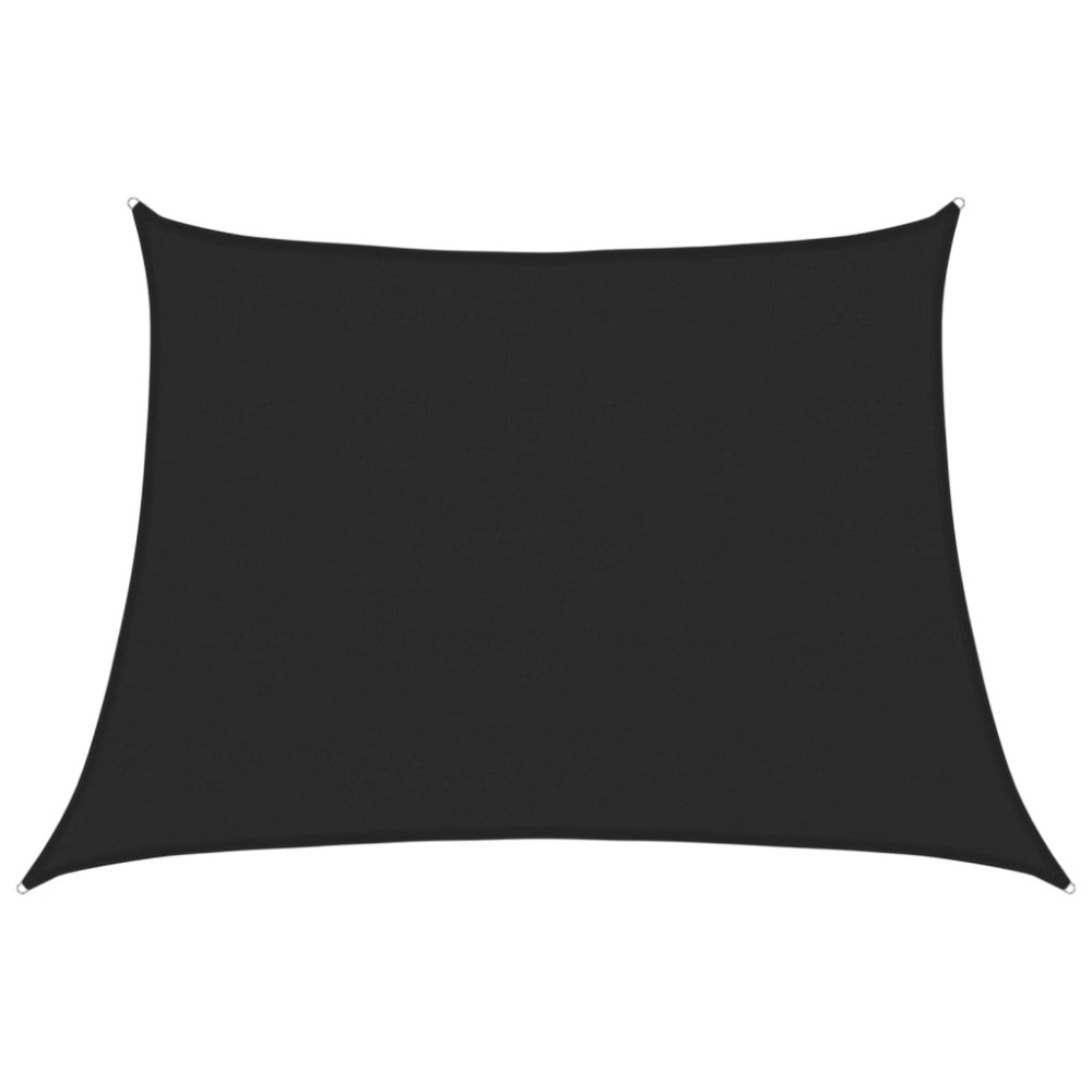vidaXL Pânză parasolar, negru, 4/5x3 m, HDPE, 160 g/m²