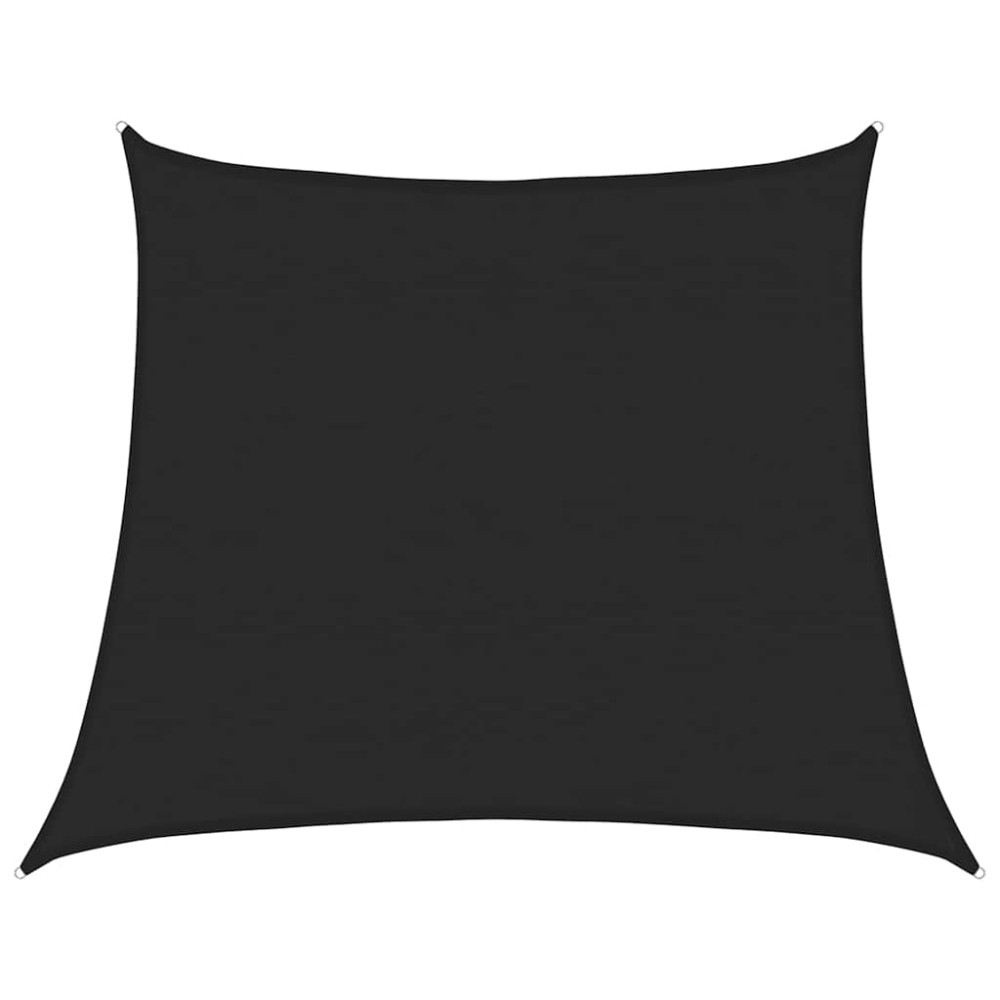 vidaXL Pânză parasolar, negru, 4/5x4 m, HDPE, 160 g/m², trapez