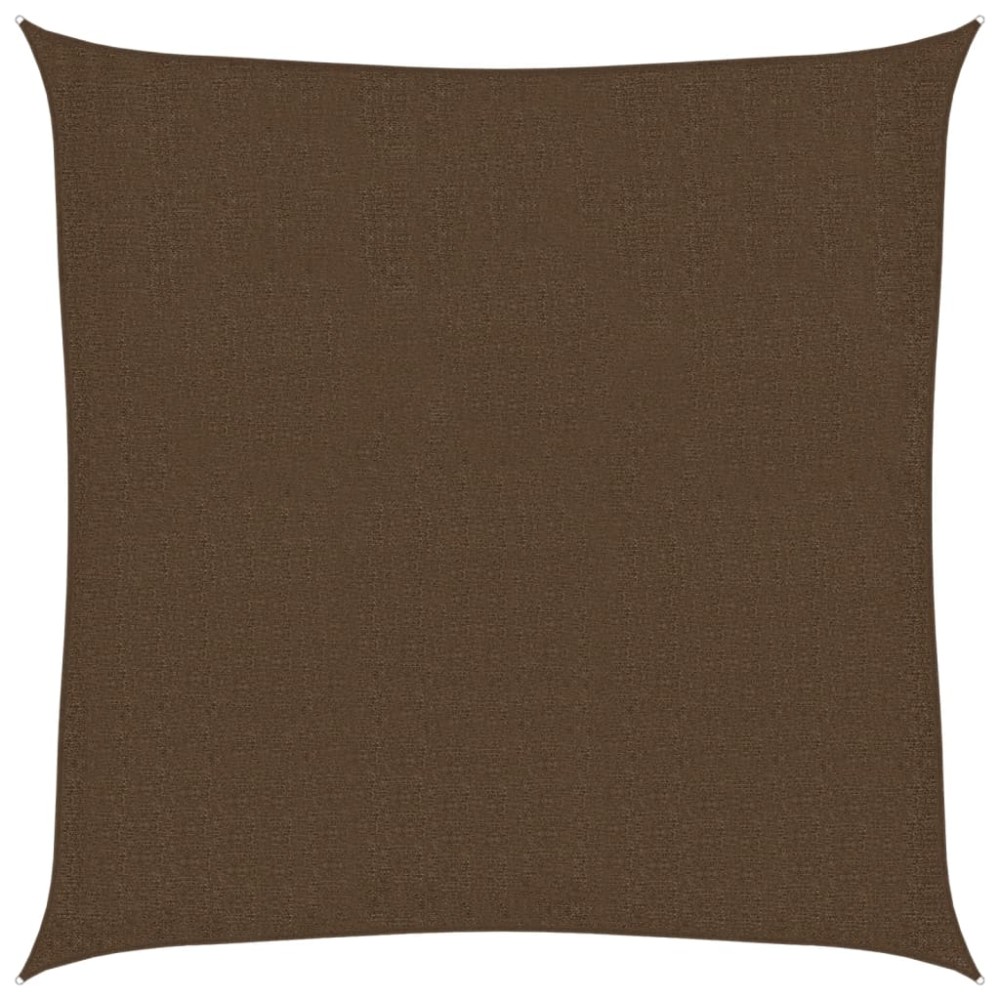 vidaXL Pânză parasolar, maro, 2 x 2, m HDPE, 160 g/m²