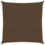 vidaXL Pânză parasolar, maro, 2 x 2, m HDPE, 160 g/m²