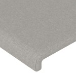 vidaXL Tăblie de pat cu aripioare gri deschis 163x23x118/128 cm textil vidaXL Tăblie de pat cu aripioare gri deschis 163x23x118/128 cm textil