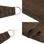 vidaXL Pânză parasolar, maro, 3,6x3,6 m, HDPE, 160 g/m² vidaXL Pânză parasolar, maro, 3,6x3,6 m, HDPE, 160 g/m²