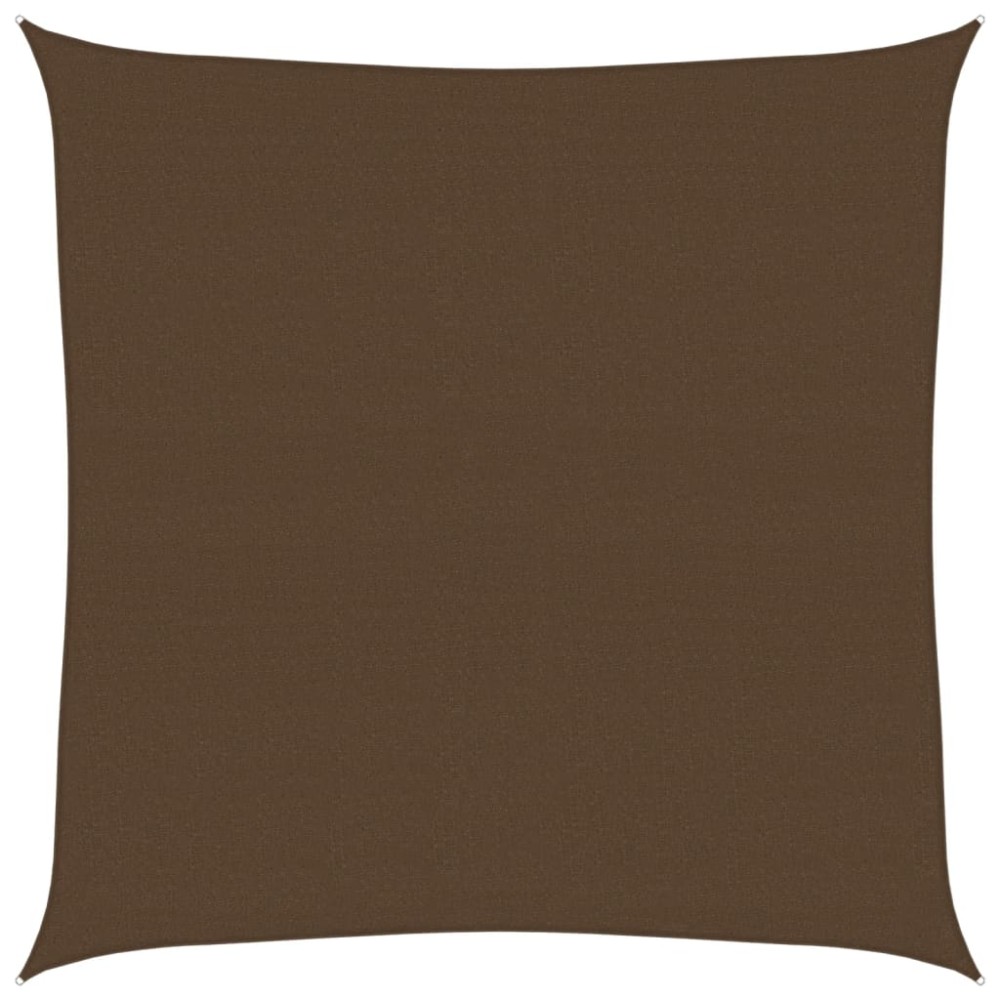 vidaXL Pânză parasolar, maro, 4 x 4 m, 160 g / m², HDPE
