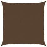 vidaXL Pânză parasolar, maro, 5x5, m HDPE, 160 g/m²