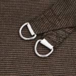 vidaXL Pânză parasolar, maro, 5x5, m HDPE, 160 g/m²