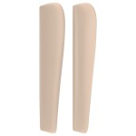 vidaXL Tăblie pat cu aripioare cappuccino 83x23x118/128 cm piele eco vidaXL Tăblie pat cu aripioare cappuccino 83x23x118/128 cm piele eco