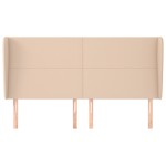 vidaXL Tăblie pat cu aripioare cappuccino 183x23x118/128 cm piele eco vidaXL Tăblie pat cu aripioare cappuccino 183x23x118/128 cm piele eco