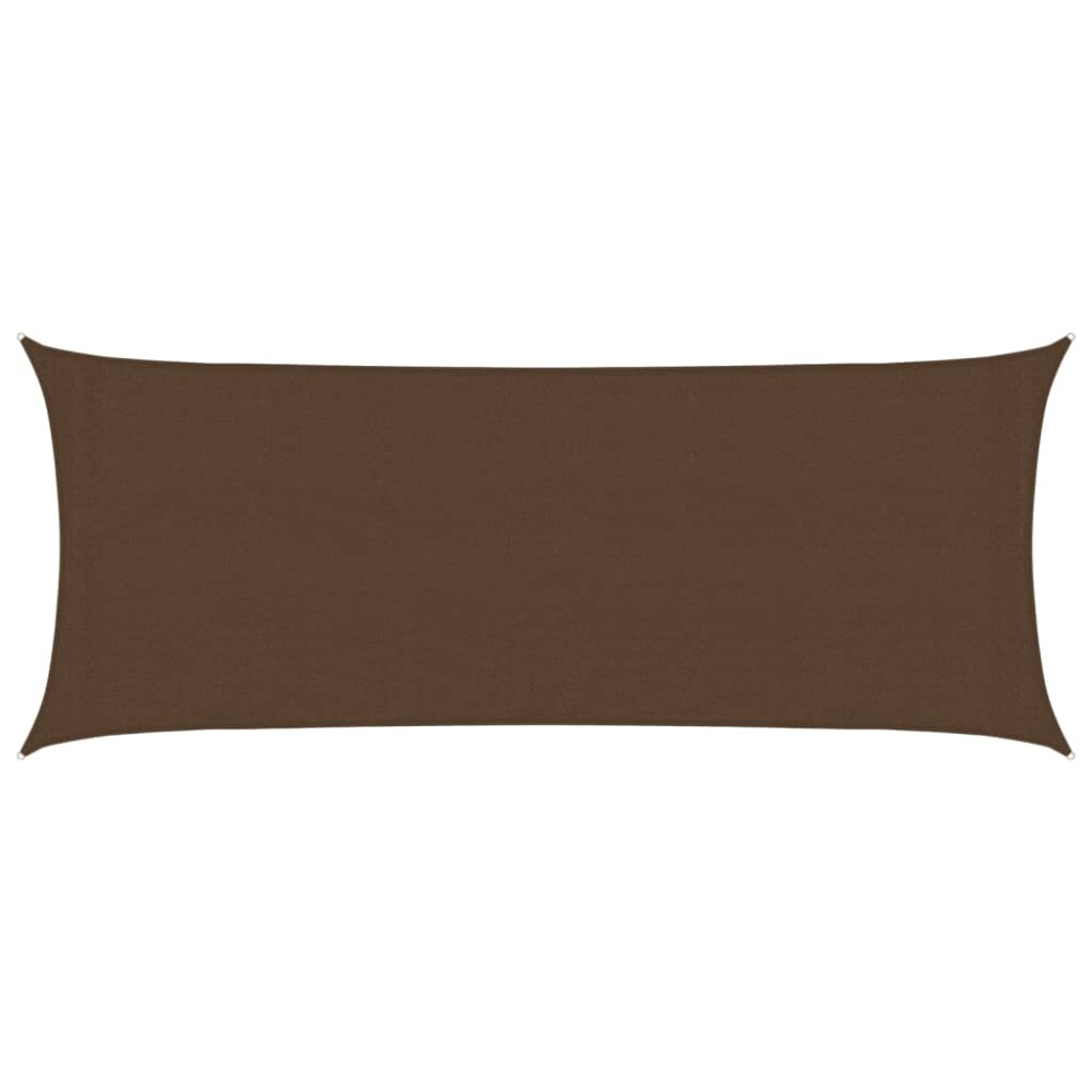 vidaXL Pânză parasolar, maro, 2 x 5 m, HDPE, 160 g/m²